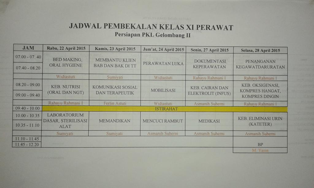 AVC_EB's tweet photo. Ini jadwal buat pembekalan besok samapai selasa depan yaa ☺ semangat gelombang 2 💪🙌 http://t.co/hzSjcWi83l
