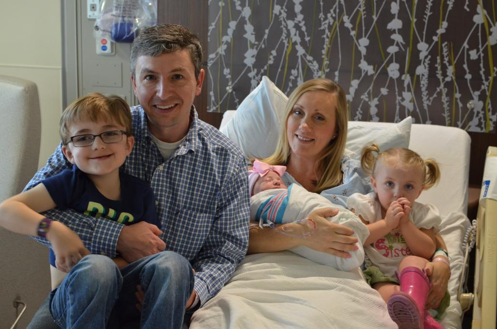 StanStabler's tweet photo. Welcome Finley Kate,  born 4/20.  We are officially outnumbered. http://t.co/h770JkrGd9