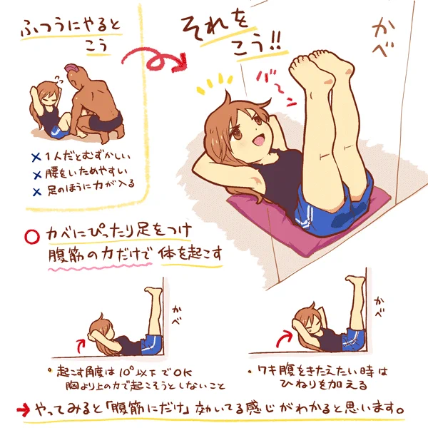 効率よく割れる腹筋のきたえ方 