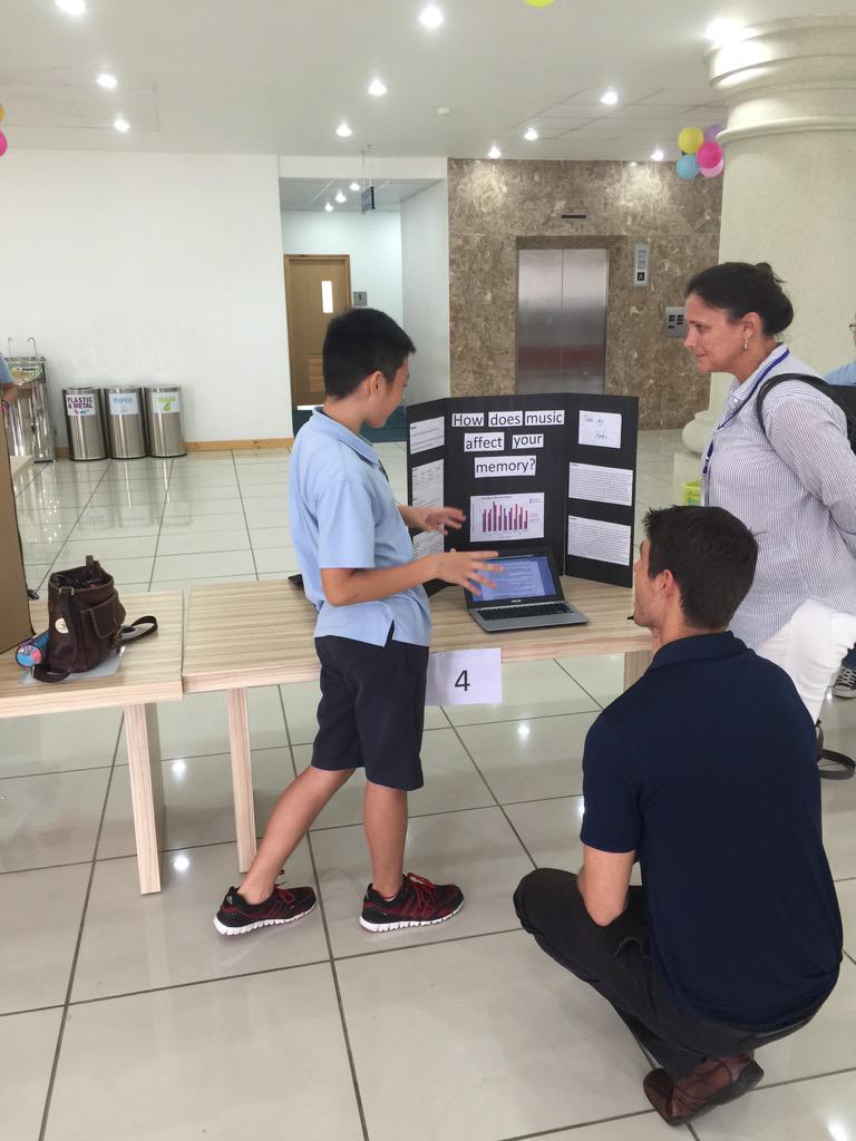 jeffbonazzo's tweet photo. Judges in action at SISSTEM Fair 2015. #aismsrocks http://t.co/SNNWf4s3kK