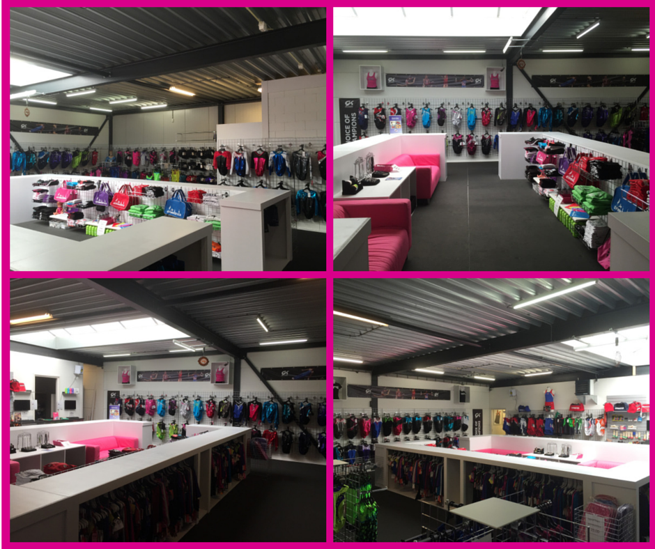 De afgelopen dagen hebben wij hard gewerkt... Onze showroom is verbouwd. Nu nog meer turnpakjes.