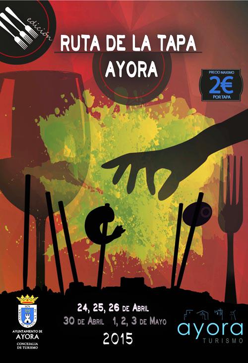 AytoAyora's tweet photo. III Ruta de la Tapa de #Ayora. 24, 25 y 26 de abril, y los días 30 de abril, 1, 2 y 3 de mayo. http://t.co/9uANvG7ul3