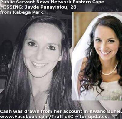marianajfe's tweet photo. Missing Teacher #JaydePanayiotou #PortElizabeth #SouthAfrica Pls RT! Reward offered for info! http://t.co/oBUHVaRNsp http://t.co/LASyk3XPyw