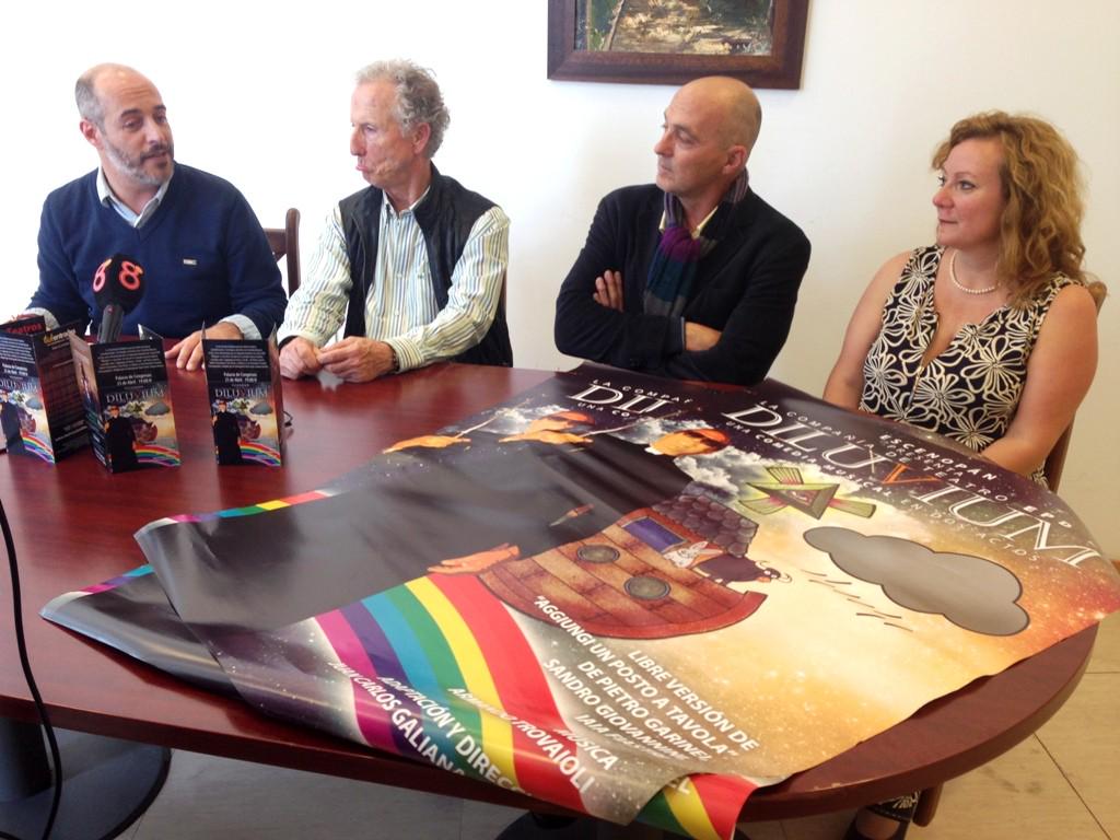 RadioBGibraltar's tweet photo. Más de treinta personajes dan vida a la comedia musical “Diluvium” que se escenifica en  ... - http://t.co/bXSxciRxZ6 http://t.co/2UJgEGuWYF