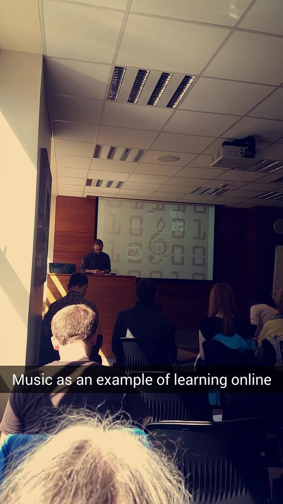 MsAlanaBailey's tweet photo. Music as an example of the possibilities of teaching and learning online #DHatUCC #digitalis #dh http://t.co/LEbIcakZsF