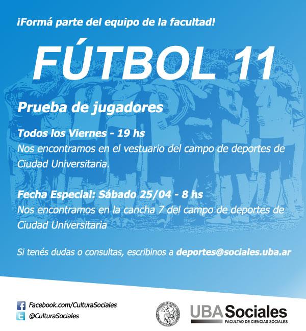 ¿Querés jugar al fútbol en <a href="/ubasociales/">UBA Sociales | #FSOC #UBA</a>? Ésta es tu oportunidad.