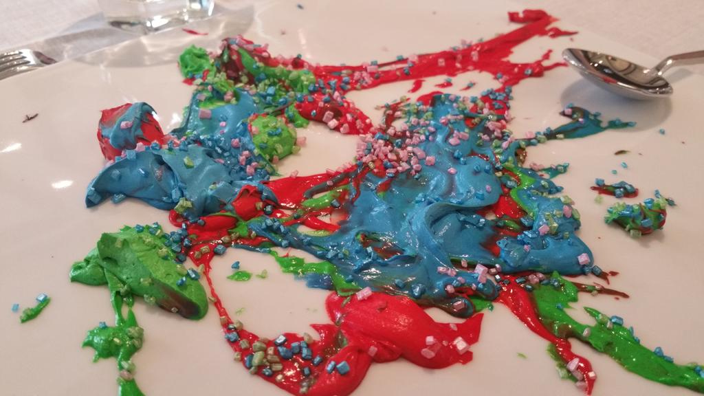 Tarta cheesecake en Welow restaurant... no lo parece pero está muy rica... guiño al espectacular color #samsungsuhd