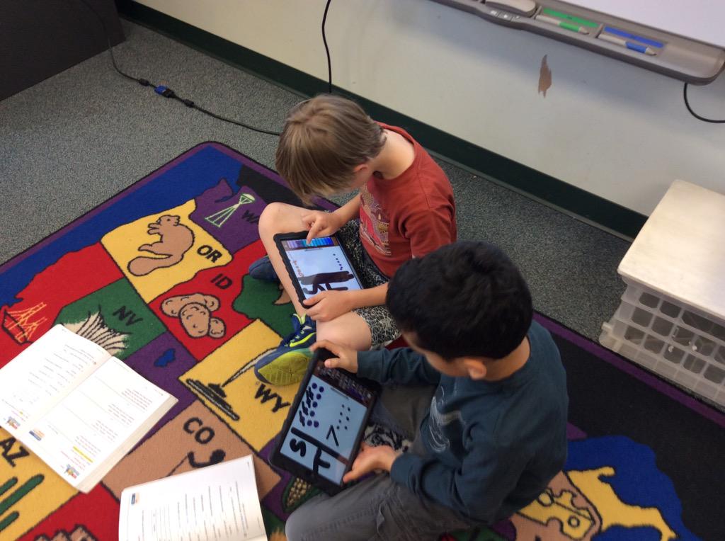 Grade2WolfPack's tweet photo. WolfPack is using DrawingPad to sketch quick graphs for problem solving! @NTMPrincipal @tekaboutit http://t.co/1cs9rkPOx0