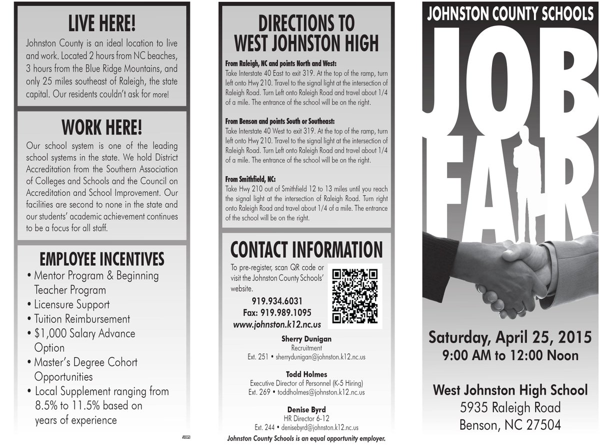 Do you want to be a teacher?  Check out the Johnston County Schools Job Fair THIS Saturday, April 25th!