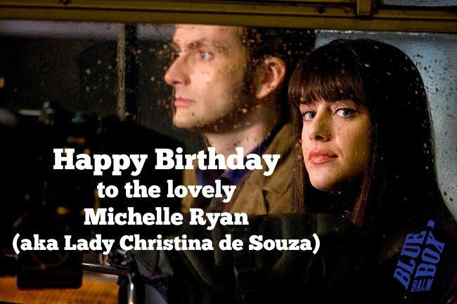 Happy Birthday to the lovely Michelle Ryan! (aka Lady Christina de Souza)   