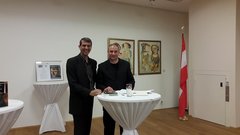 Grandiose Lesung mit Christoph Haacker (Arco Verlag) &amp; Konrad Kuhn #worldwidereading #Tscharenz Danteske Legende