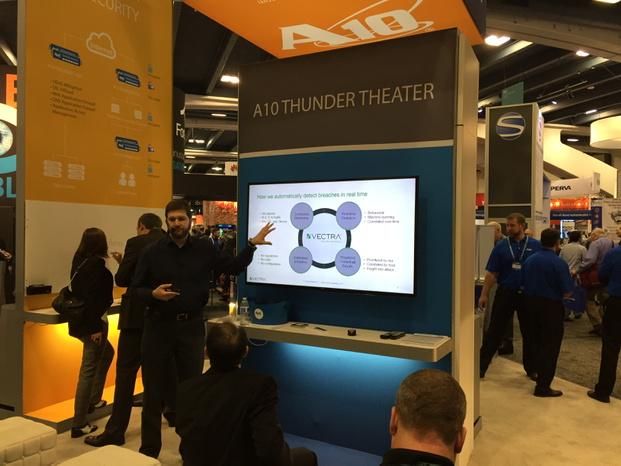 jaredhufferd's tweet image. Wade presenting the Word #rsaconference #a10networks #vectranetworks