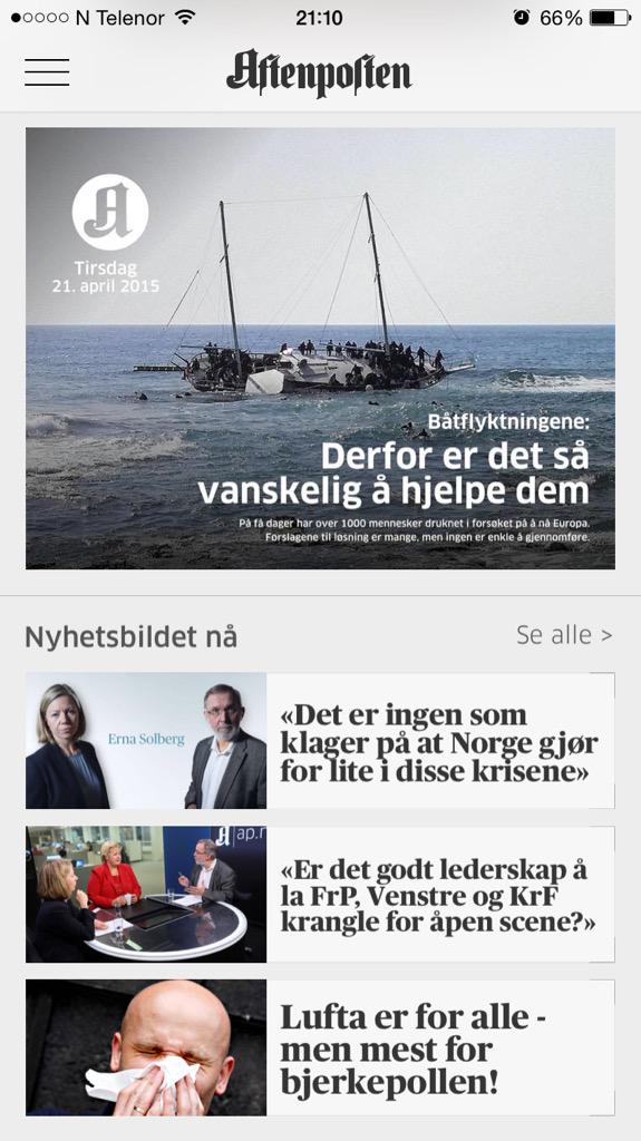 Aftenposten tweet media