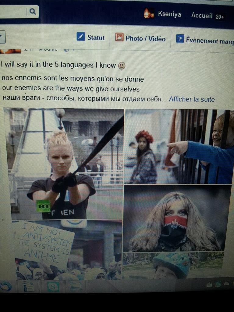 FemenQc's tweet photo. I'm a rebel with a cause. I fight for my artistic #freedom. http://t.co/gu3WIUX2og