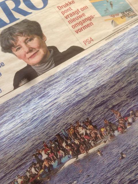 Koffemoustache's tweet photo. @dwdd zeer ongelukkige keuze van tekst voorpagina Parool bij onderstaande foto! http://t.co/h6fIyEuWCI