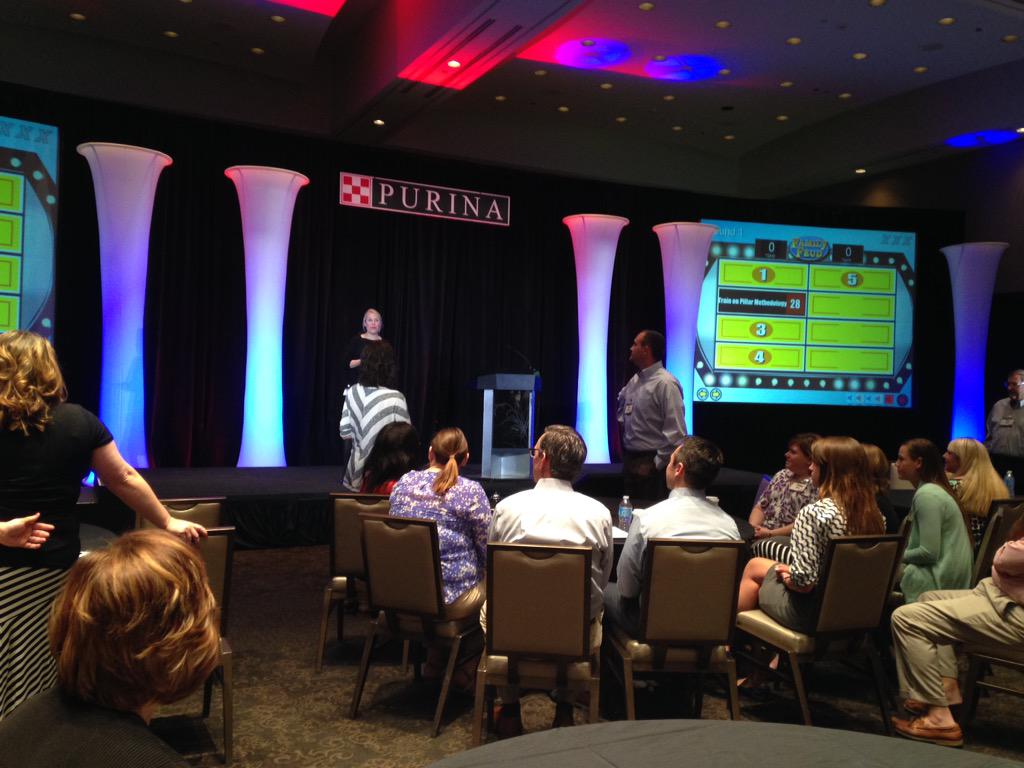 Kri5tyM's tweet photo. Family Fued- NCE style.  #purinahrconf http://t.co/kEUqTWlKag