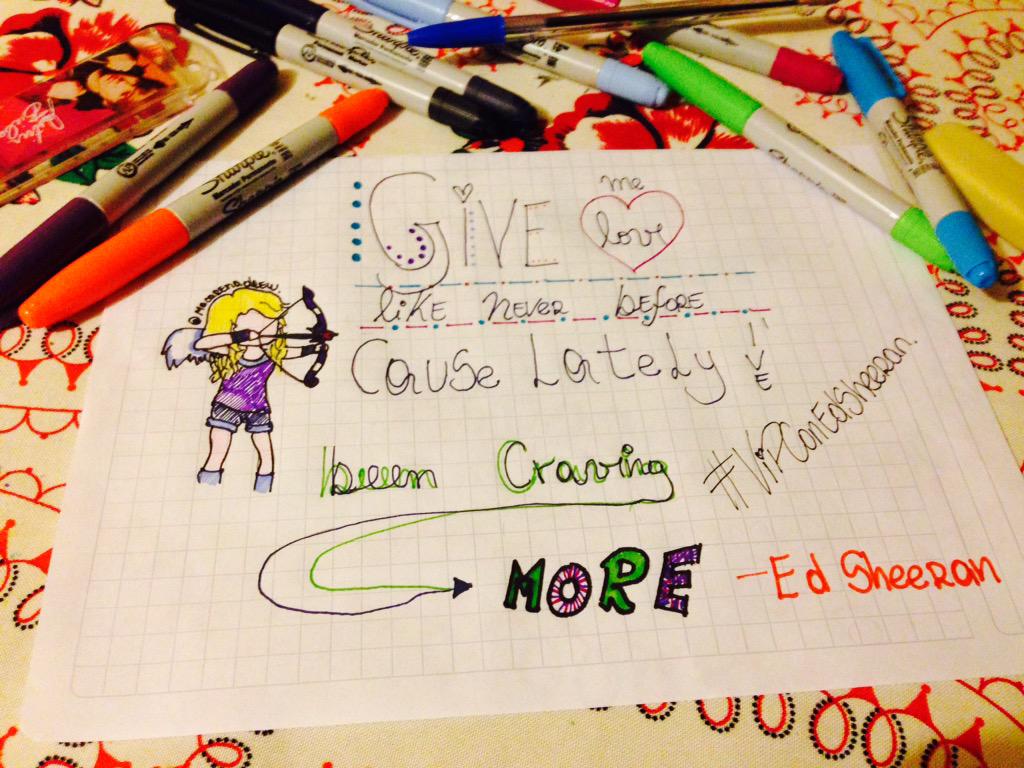 Macarenadrew's tweet photo. Give me love๐ @FefaAhumada @FernandaDhb seria lindo ganar ๐ญ๐ #VIPConEdSheeran http://t.co/0sjo3dyGPN