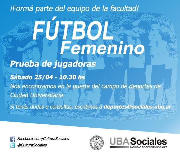 Fútbol femenino en <a href="/ubasociales/">UBA Sociales | #FSOC #UBA</a>. ¡Sumate al equipo!