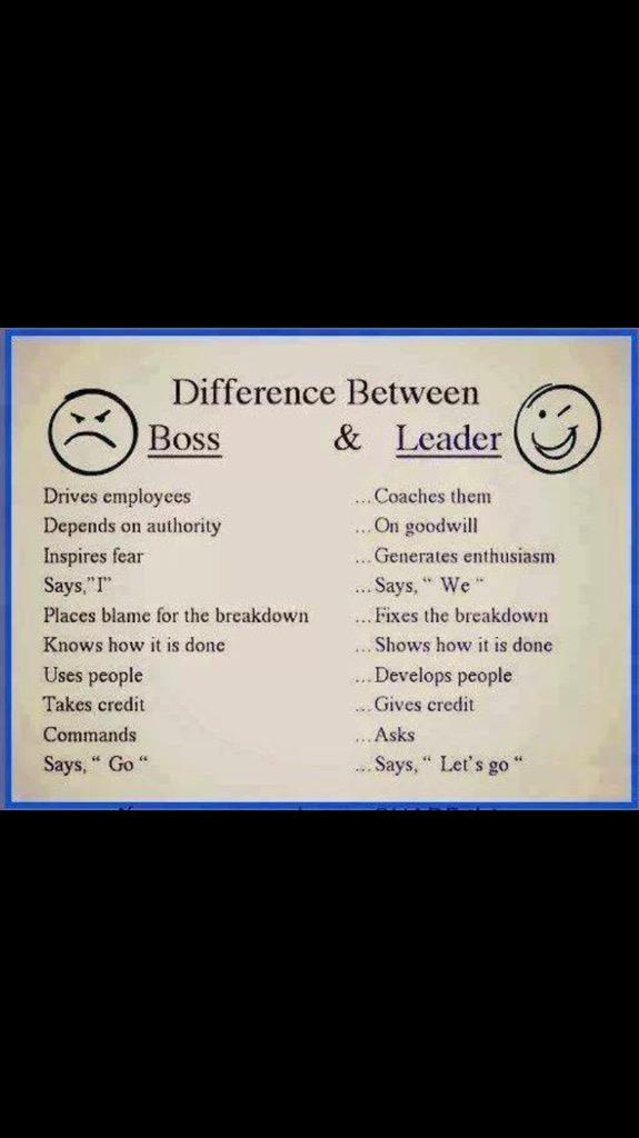 LimsuLeaders's tweet photo. Food for thought... Don't be a "boss" http://t.co/EtFB9lBPmQ