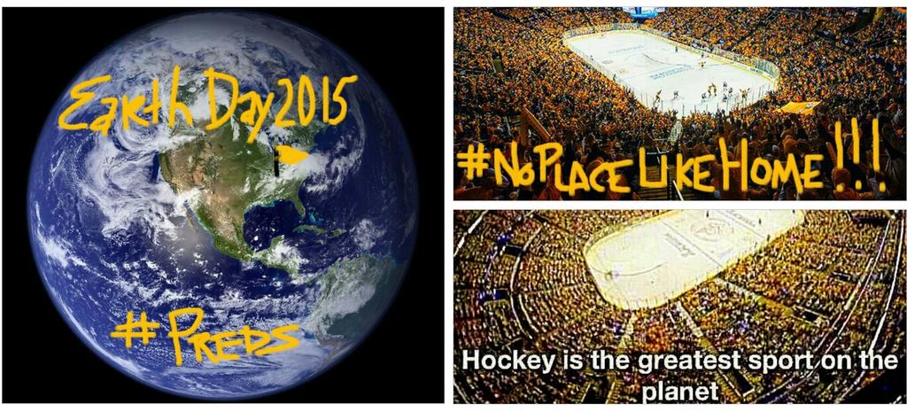 PennySells's tweet photo. @PredsNHL @PeteWeberSports @PredlinesNSH @NASA_EO #Preds Let's do this!!! There's #NoPlaceLikeHome #AUROPHOBIA http://t.co/c6vvUUklTn