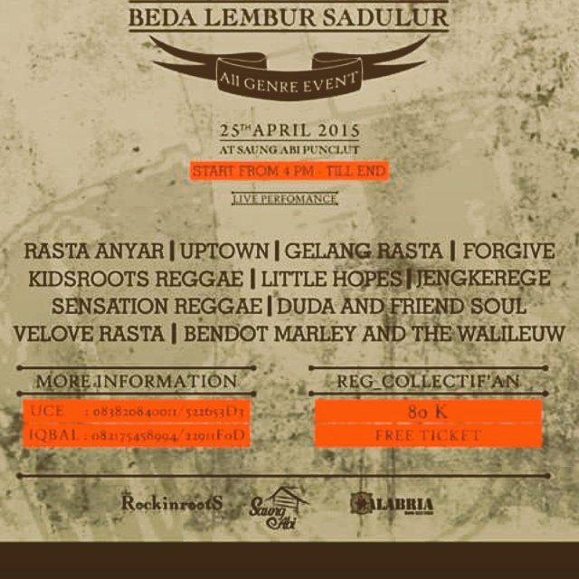 Terimakasih lembang yang tak henti hentinya mengajak kami berdendang kembali... Nih "katanya"