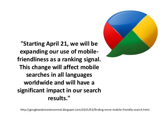semrush's tweet photo. How Will Google’s #MobileFriendly Algorithm Update Affect Your Website? via @HarrisonMannUK http://t.co/Ob8yu5Yyr6 http://t.co/W89HLqSd0l