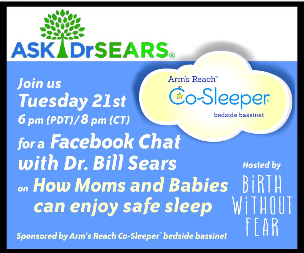 Arm's Reach (@cosleeper) on Twitter photo Join us tonight on the <a href="/BWFBlog/">BeautyWellnessFusion</a> Facebook page for a chat with #DrSears on #safesleep for Mom & Baby. #sleepcloser Join us tonight on the <a href="/BWFBlog/">BeautyWellnessFusion</a> Facebook page for a chat with #DrSears on #safesleep for Mom & Baby. #sleepcloser