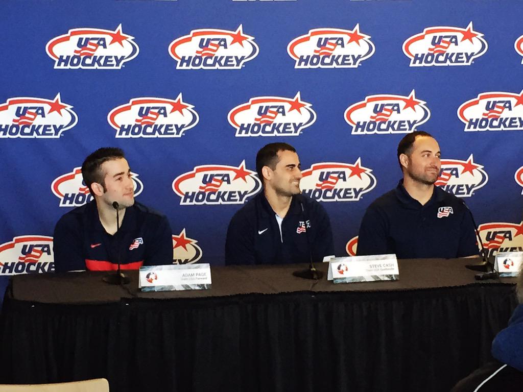 BuffaloSabres's tweet photo. .@adampageSled20 @stevecash34 @SledSweeney13 chat w/media pre-World Championships http://t.co/wqQ4iUW5Ol #Buffalo2015 http://t.co/yWyITtHOCI