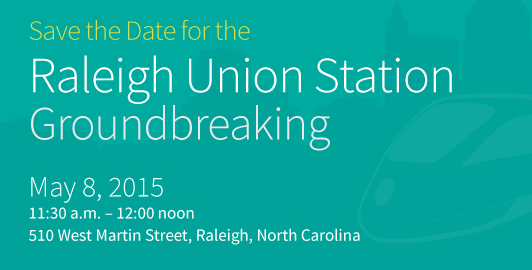 AndyKnny's tweet photo. Raleigh Union Station breaks ground on May 8. http://t.co/jJcY5ikvK0