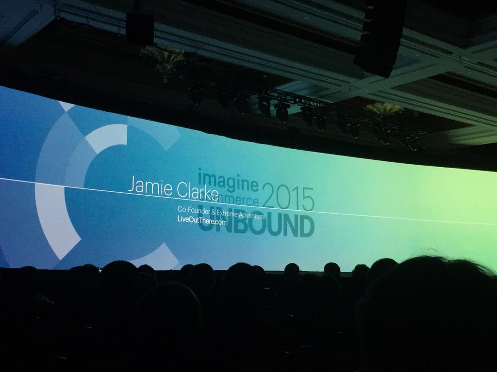 AgenceSOON: The show is about to begin ! #magento keynote 1 @ #ImagineCommerce #ecommerce http://t.co/F1cmFdTdBt