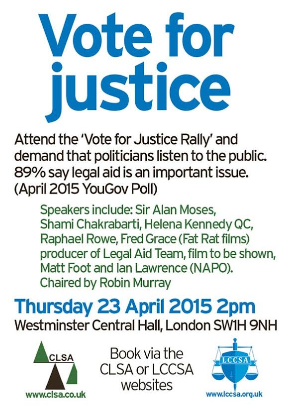 #voteforjustice <a href="/NAPOnatl/">NAPO National</a> <a href="/libertyhq/">Liberty</a> @areporter <a href="/robinthemint/">Robin Murray</a> <a href="/FatRatFilms/">Fat Rat Films</a> <a href="/LegalAidTeam/">Legal Aid Team!</a> <a href="/IlawrenceL/">Ian Lawrence</a> Thursday 2pm