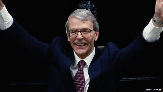 BBCPolitics's tweet photo. John Major is back in the news - in #GE92 he won a shock victory http://t.co/N8F1c2U0xs #GE2015 http://t.co/sgWY5I7tlS
