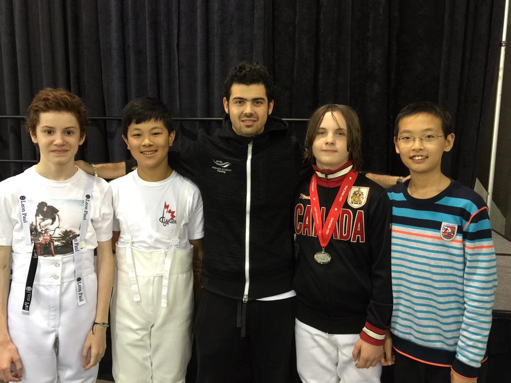 IGFencing's tweet photo. Congrats @WestVanSchools gr 7 students Christina Zozulya &amp; Daniel Kolpakov final 8 placing at the North American Cup http://t.co/PiCeoevci6
