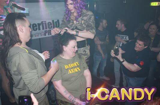 cfieldpride's tweet photo. Pride fundraiser.. Andrea raised ova £500 to hve her hair shaved off! N donated the hair to cancer charity. Luv her) http://t.co/na0VYOpngD