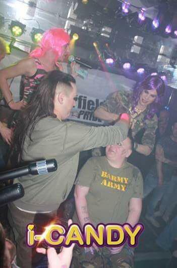cfieldpride's tweet photo. Pride fundraiser.. Andrea raised ova £500 to hve her hair shaved off! N donated the hair to cancer charity. Luv her) http://t.co/na0VYOpngD