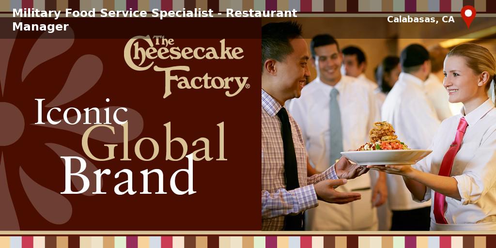 CakeJobs's tweet photo. The Cheesecake Factory: Milita... (#Calabasas, CA) http://t.co/kP9rljCzwJ #Hospitality #VeteranJob #Job http://t.co/s9TCl2oOsh