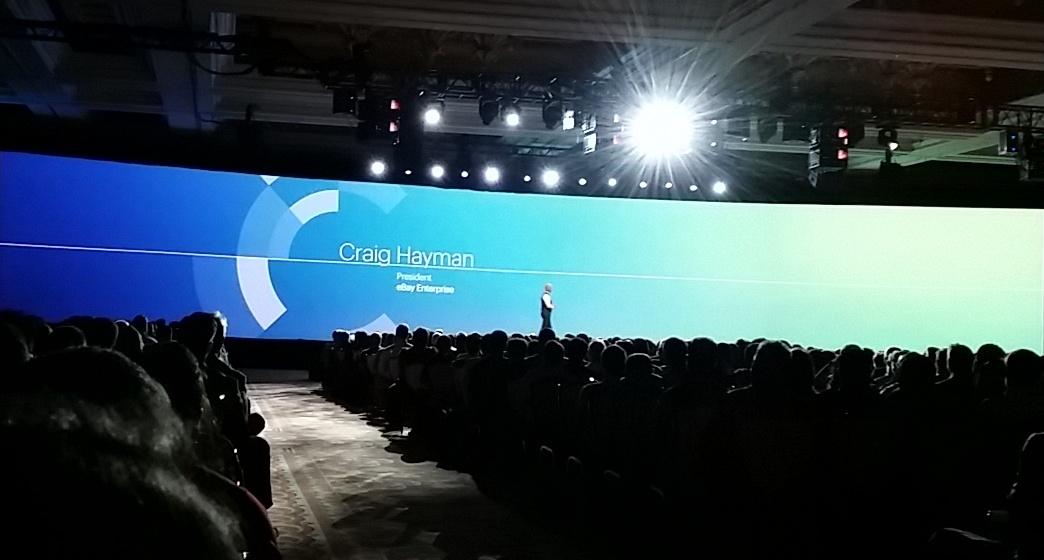 netz98: eBay Enterprise President Craig Hayman starts the keynote to #ImagineCommerce @magento #unbound http://t.co/66SkJjGtgN