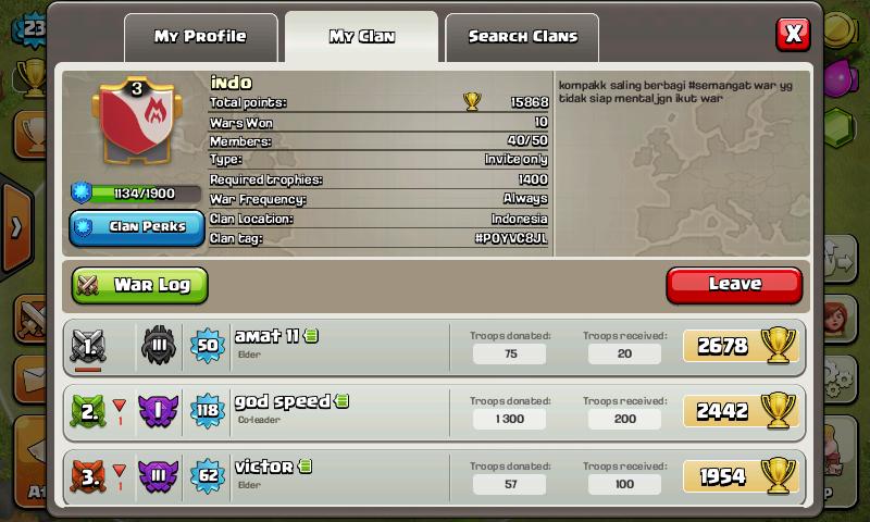 Clan di Clash Of Clan😀
