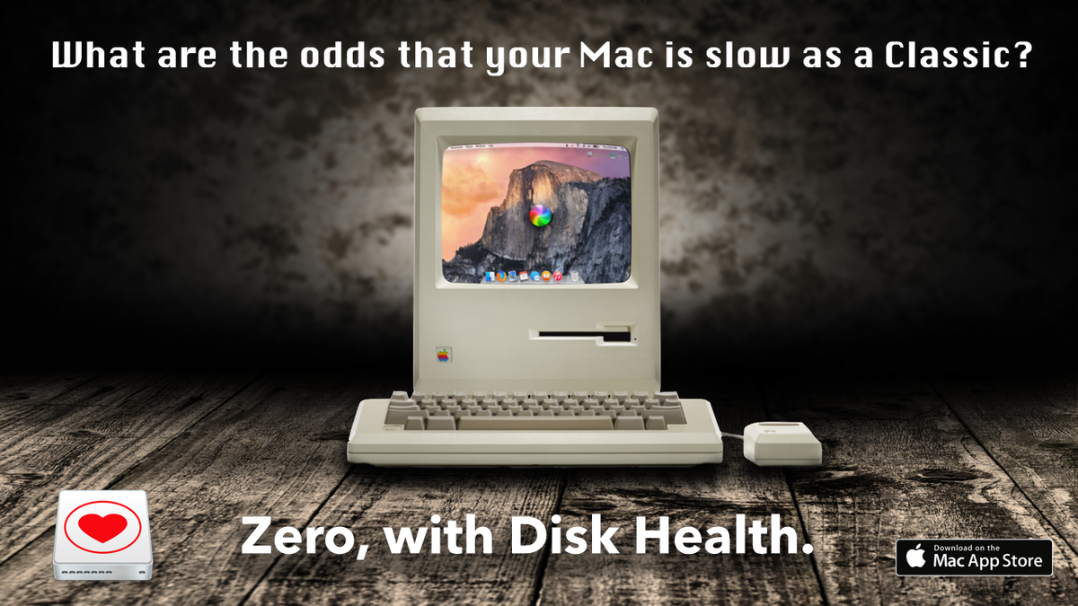 diskhealth's tweet photo. What are the odds that your #Mac is as slow as a Classic?
http://t.co/RUTnuLbsB3
#WhatAreTheOdds #osx #diskcleaner http://t.co/Ii87VZJ0AY