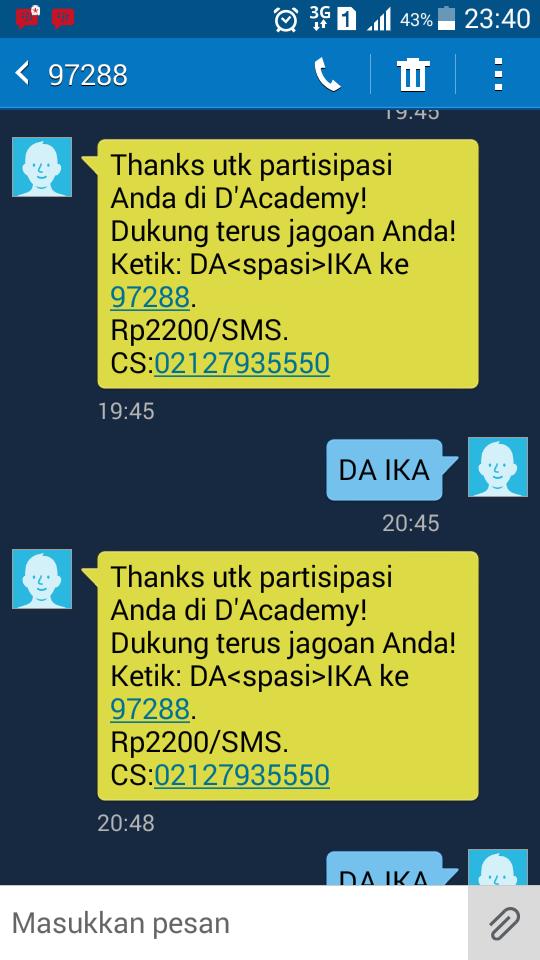 Udah ngirim dukungan nih buat ka <a href="/DA2_Ika/">Ika</a> colek <a href="/ComIKA_OFC/">ComIKA OFFICIAL</a> <a href="/ComIka_Depok/">Ika D,Academy 2</a> <a href="/IkaAcademy/">Comika cikampek</a> :)