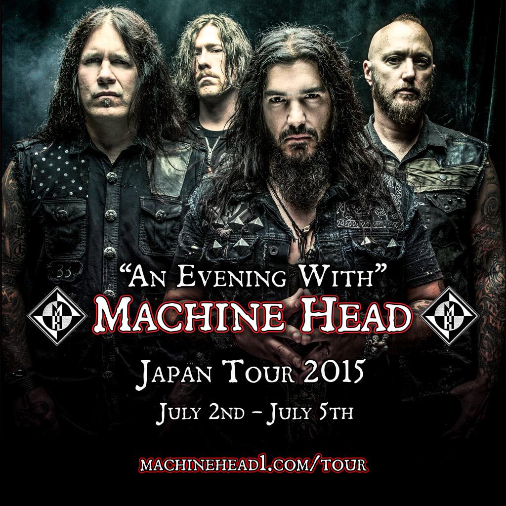 MfnH's tweet photo. MACHINE HEAD IS COMING TO JAPAN THIS JULY!! TICKETS ON SALE AT http://t.co/AmheOeutW4 http://t.co/yx6KrBJ8Dv