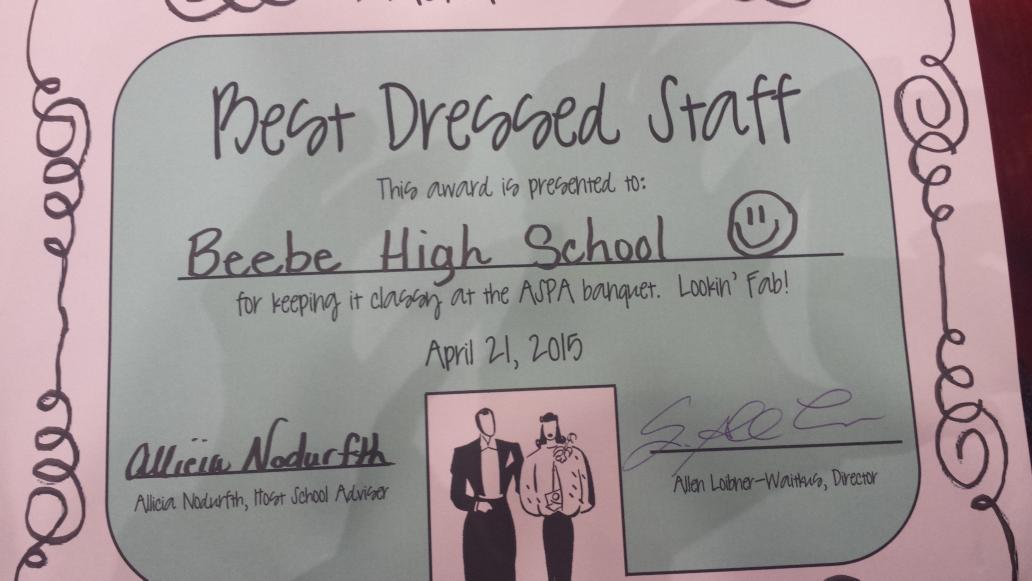 BadgerBBTV's tweet photo. #BESTDRESSED #ASPA2015 http://t.co/9xbWqOdLUv