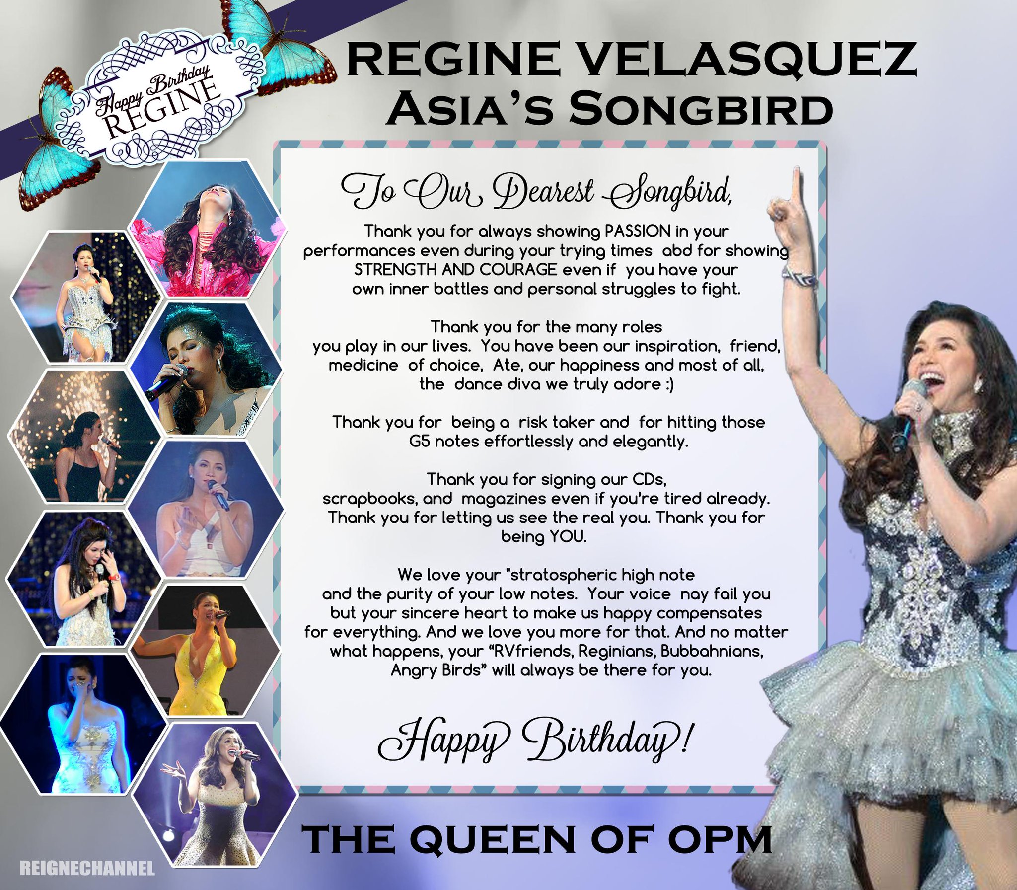 Konting push pa..! Happy Birthday Regine Velasquez 