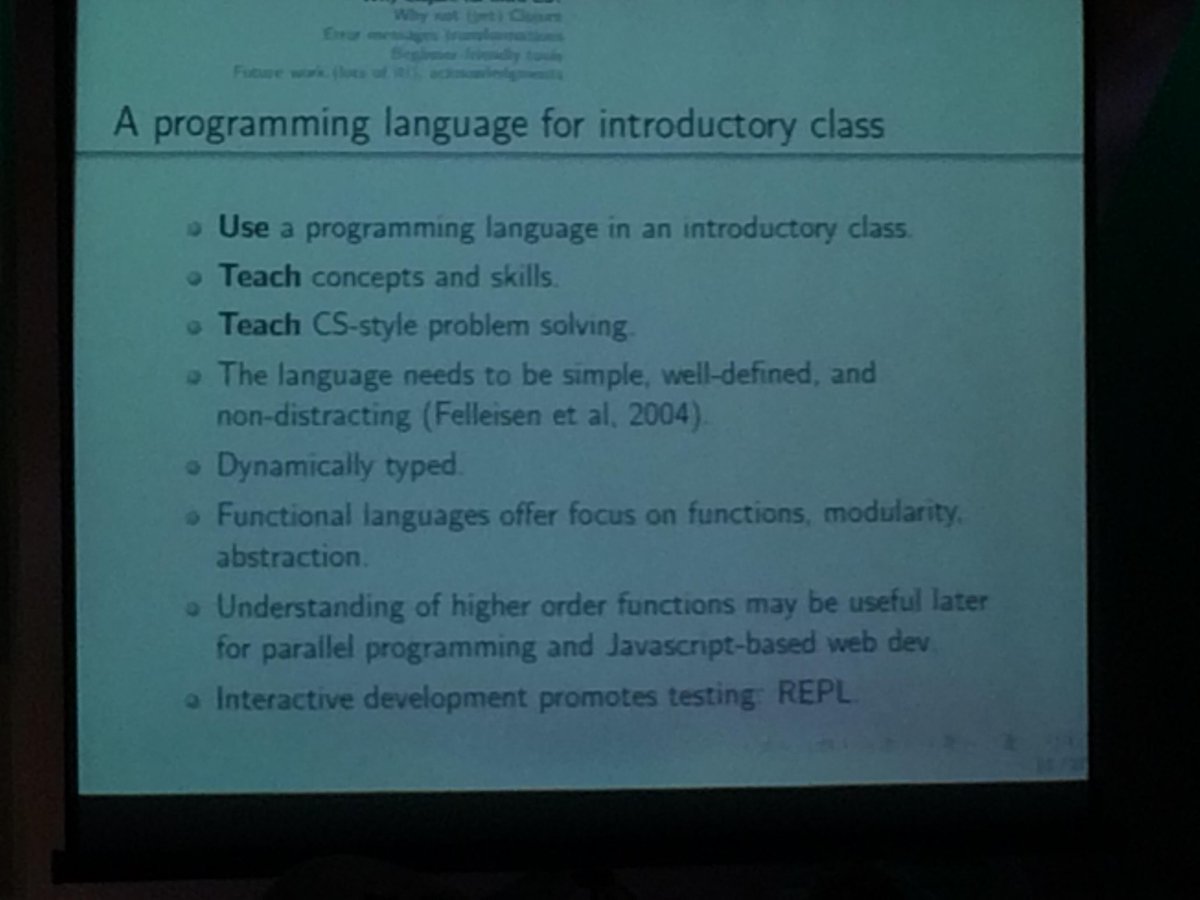 leifwalsh's tweet image. Yep. #clojurewest