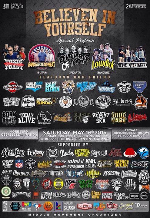 Kita jg bkl perform di 2nd annivesarynya @Morfeen13Mlg brng band" keren lainnya di gedung korpri kepanjen, see you:)