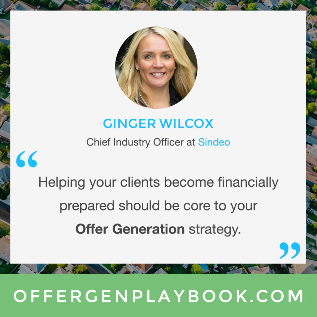 RealScout's tweet photo. "Helping your clients become financially prepared should be core to your #OfferGeneration strategy." @GingerW @Sindeo http://t.co/lMwmNbioZT