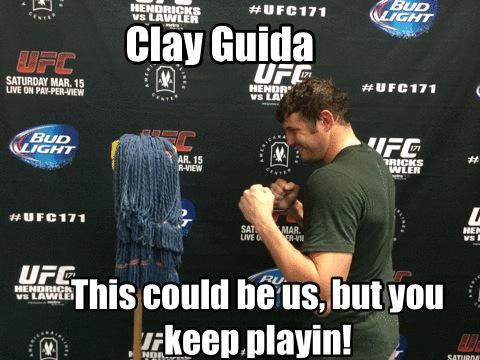 <a href="/clayguida/">Clay Guida</a> <a href="/seanshelby/">Sean Shelby</a> <a href="/danawhite/">danawhite</a> quit playin! #ufc #ThisCouldBeUsBut