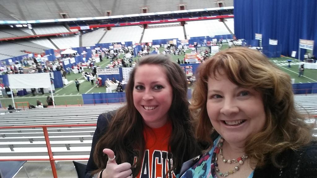 JoanneMoxam's tweet photo. View from up top... my day is complete with @Lindsay_Wickham #WISE2015 #selfequeen http://t.co/KE5yFQJTgO