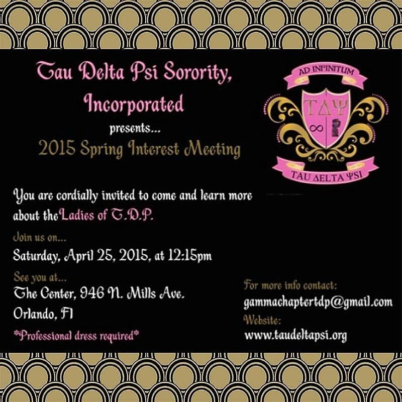 JanelleRoyce's tweet photo. Come out and learn more about the Ladies of Tau Delta Psi Sorority Inc. This Saturday April 25 @ 12:15 #SisterHood http://t.co/CfIpirYX6o