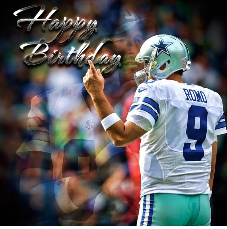 Happy Birthday to the AMAZING Tony Romo! Let\s win you a Super Bowl this year n shut the haters up  